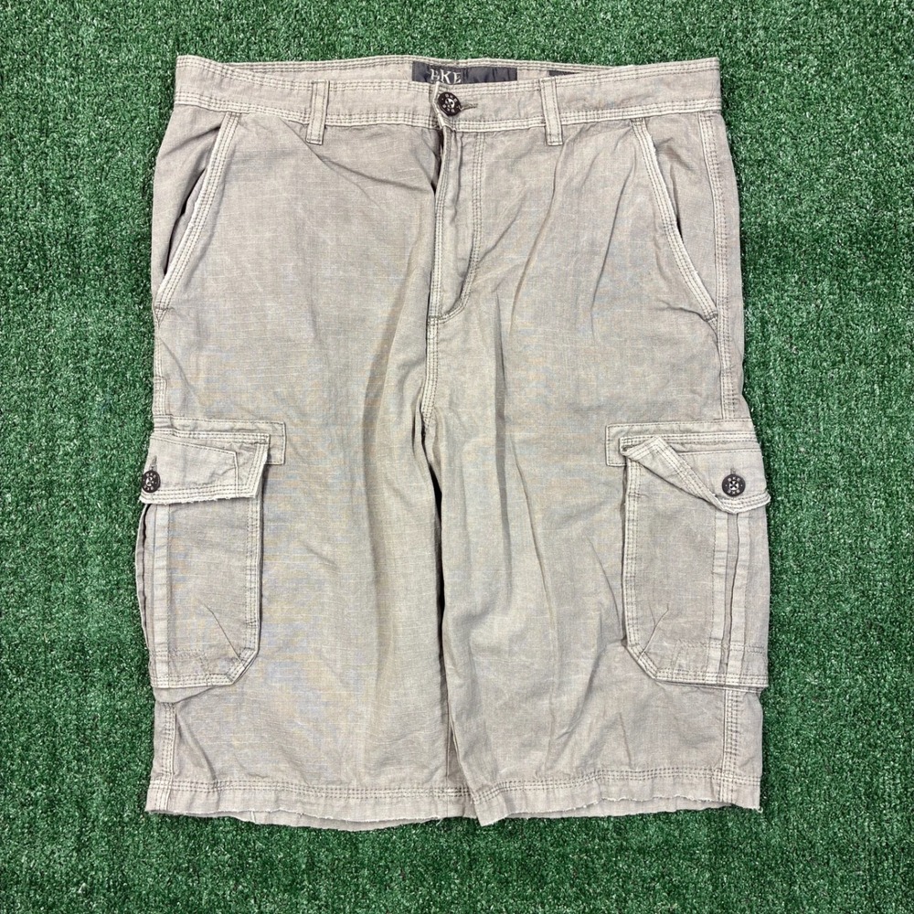 Y2K 2000's BKE Khaki Ripstop Baggy Cargo Shorts